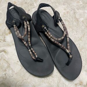 Aetrex Bailey Adjustable Slingback Thong Sandal Sz 10.5